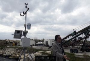 Prof. Georgios Sylaios reveals the observation station in Kavala
